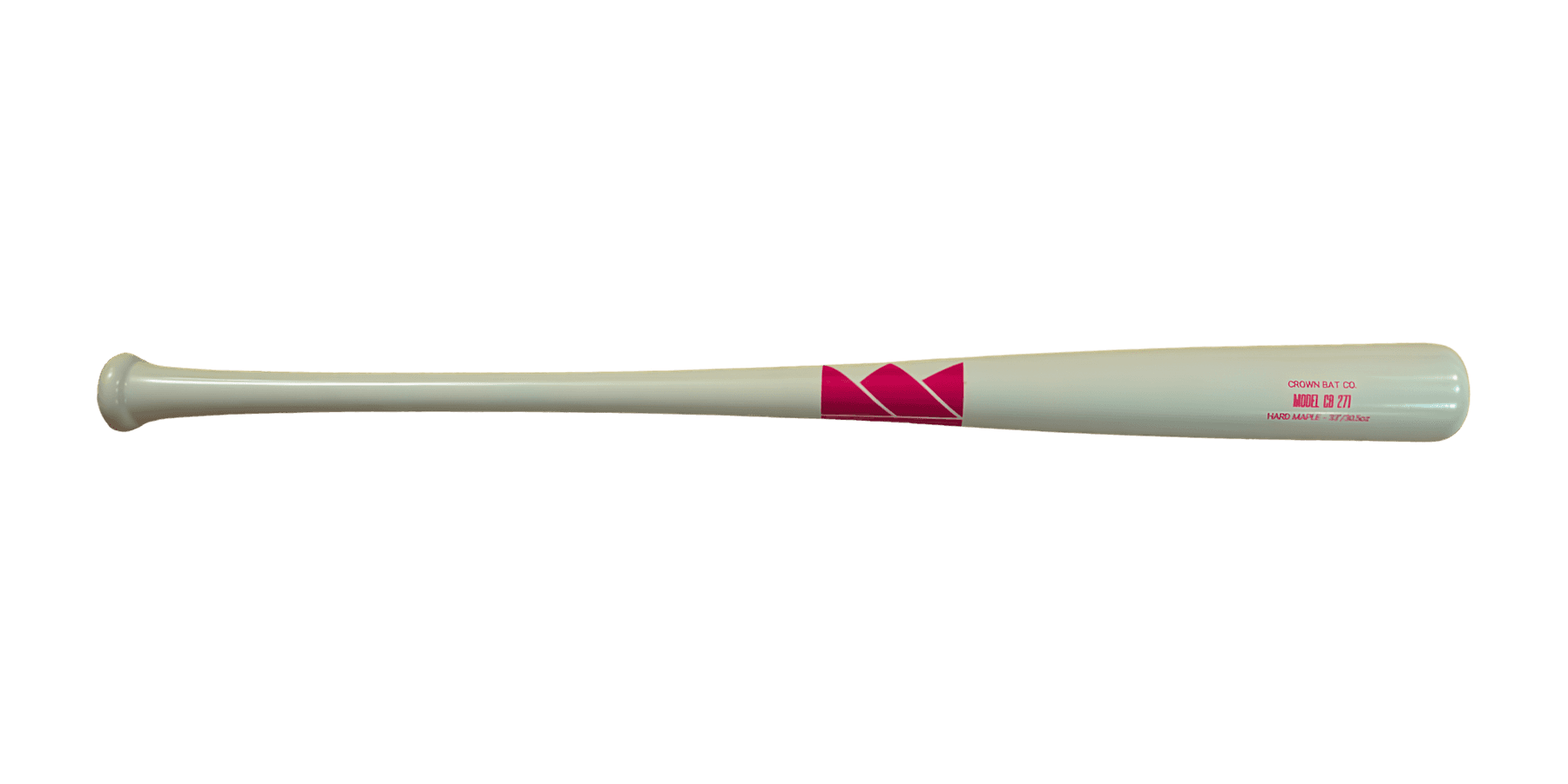 Crown Bat Company CB271 in mint with a pink logo