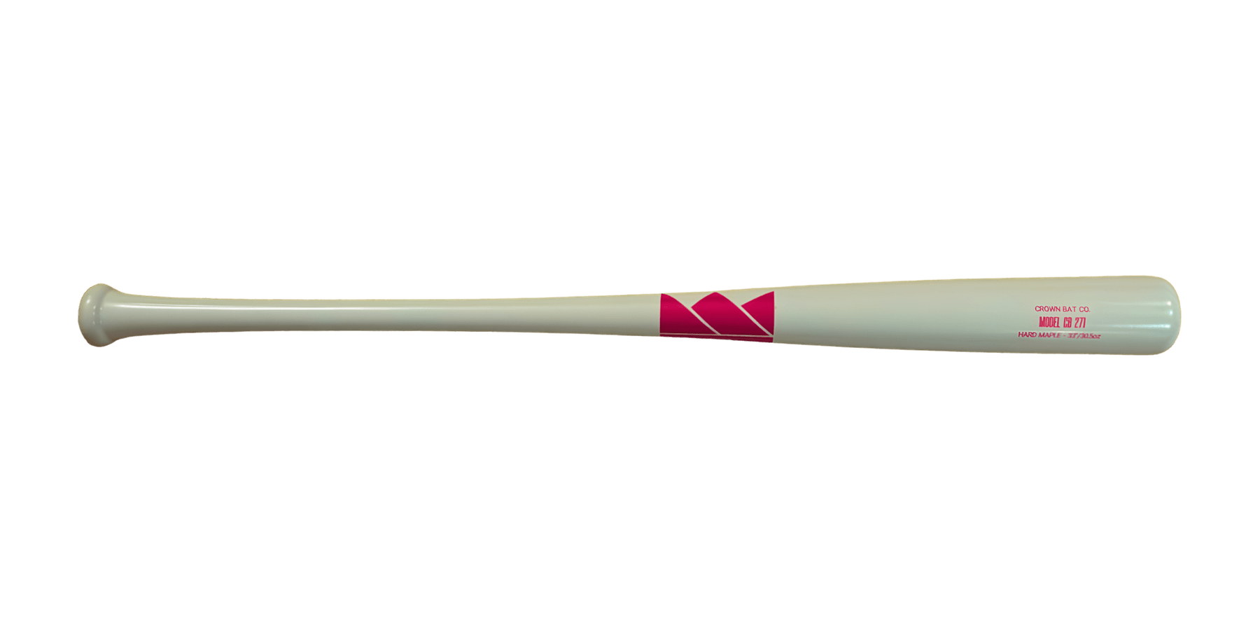 Crown Bat Company CB271 in mint with a pink logo