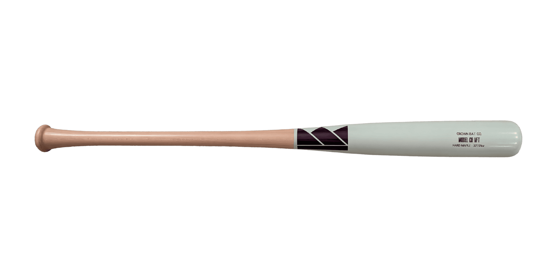 Crown Bat Company CB VFT with a mint barrel, plum logo, and natural handle